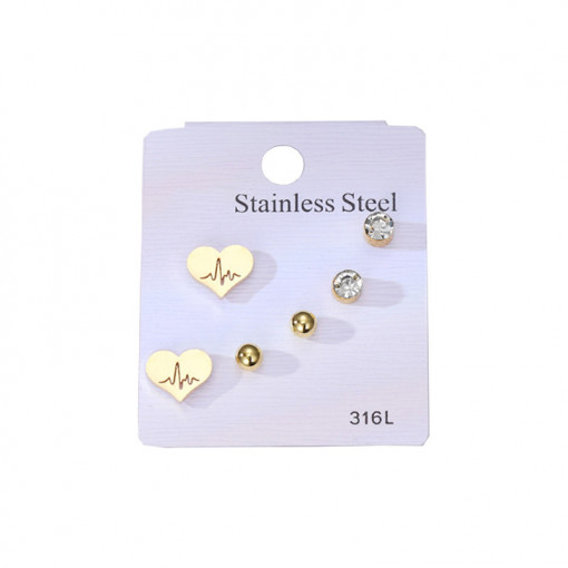 Set Cercei Eleganti INOX Sic Moda 5464B