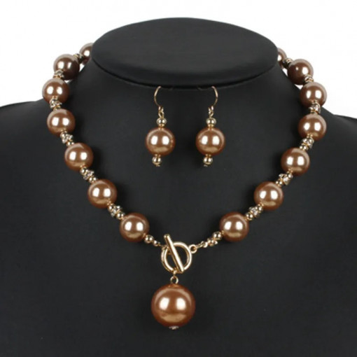 Set Colier si cercei Perle SIC MODA 5675C