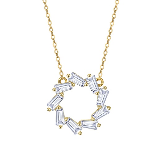 Colier din Argint 925, Minimalist cu Zircon, Sic Moda 6104B