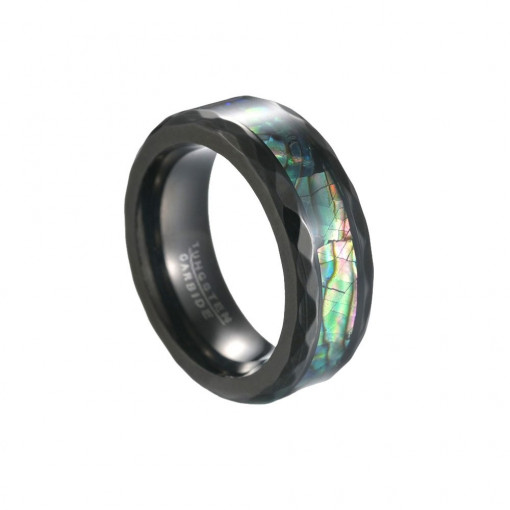 SIC MODA Tungsten Tungsten Abalone Shell Ring SIC MODA 4022