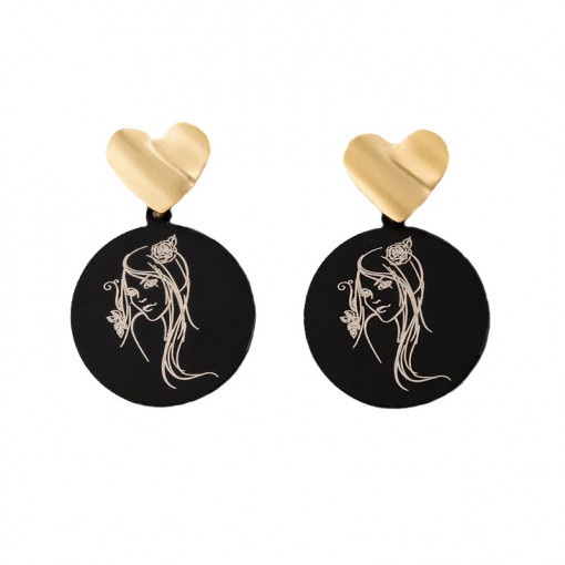 Sic Moda Round Earrings 5713C