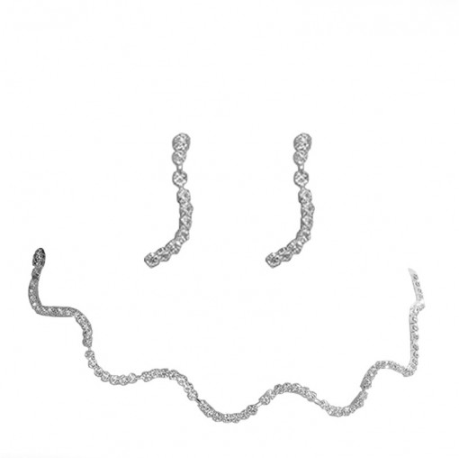 Set Colier cu Cercei Cristale SIC MODA 5129