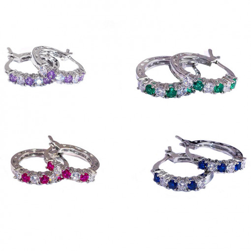 Cercei Cristale Cupru SIC MODA 4267