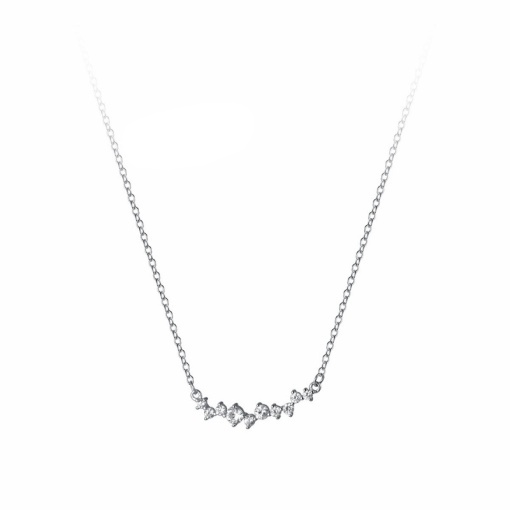 Colier din Argint 925, Minimalist cu Zircon, Sic Moda 6102A