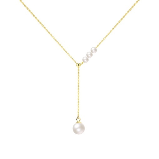 Colier din Argint 925, Minimalist cu perla, Sic Moda 6100
