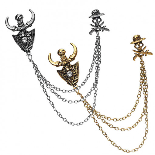 Brosa Craniu Pirat SIC MODA 4258
