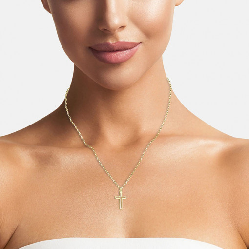 Colier Cruciulita Inox SIC MODA 5685B