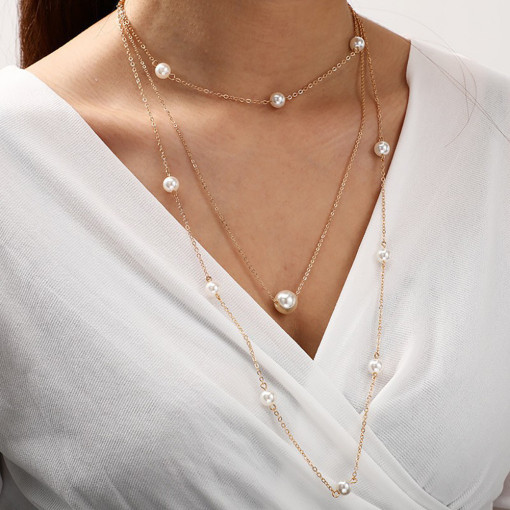 Colier cu perle Sic Moda 5363