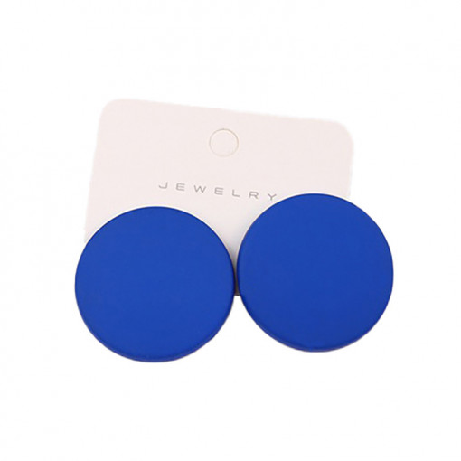 Cercei Rotunzi Albastri Sic Moda 4387H