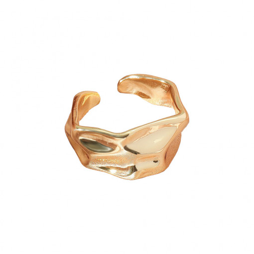 SIC MODA 5110 Adjustable Retro Titanium Retro Gold/Silver Ring