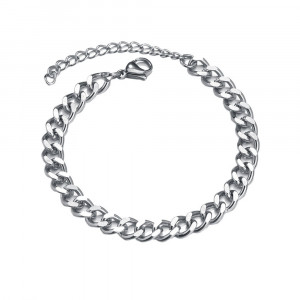 Brățară Bărbătesc din Inox chirurgical 316L — Argintiu - Img 4