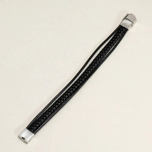 Brățară Bărbătesc din Inox chirurgical 316L — Argintiu - Img 3