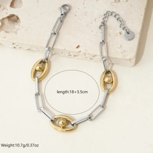 Brățară Damă din Inox chirurgical 316L — Auriu - Img 3