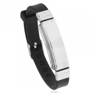 Bratara inox si silicon Sic Moda 5429 - Img 1