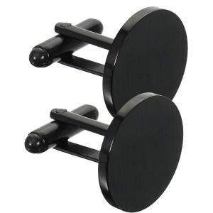 Butoni cămașă Bărbătesc din Inox chirurgical 316L — Negru