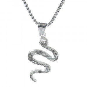 Colier Bărbătesc din Inox chirurgical 316L — Argintiu - Img 1