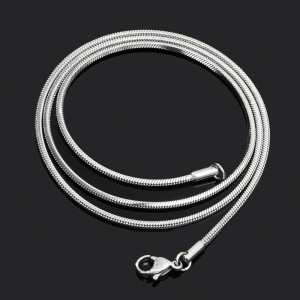 Colier Bărbătesc din Inox chirurgical 316L — Argintiu - Img 6