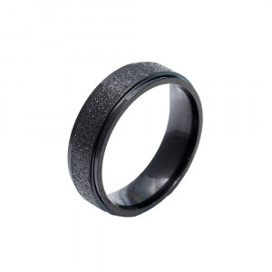 Inel Damă din Inox chirurgical 316L — Negru mat