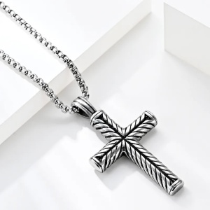 Lanț Bărbătesc din Inox chirurgical 316L — Argintiu - Img 4