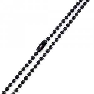 Lanț Bărbătesc din Inox chirurgical 316L — Negru - Img 5