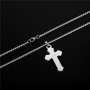 Lanț Bărbătesc din Inox chirurgical 316L — Negru - Img 3