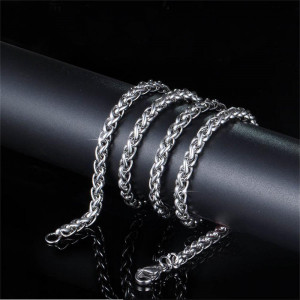 Lanț Gros Bărbătesc din Inox chirurgical 316L — Argintiu - Img 5