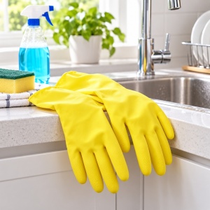 Mănuși de menaj din latex pentru curățenie