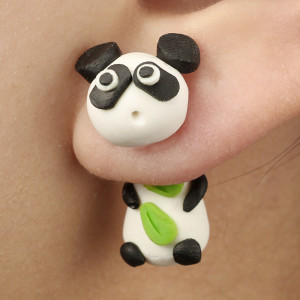 Panda earrings Sic Moda 4151 - Img 2