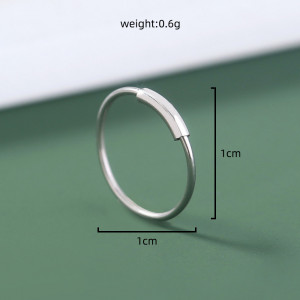 Piercing Damă din Inox chirurgical 316L — Argintiu - Img 4