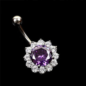 Piercing Damă din Inox chirurgical 316L — Mov - Img 3