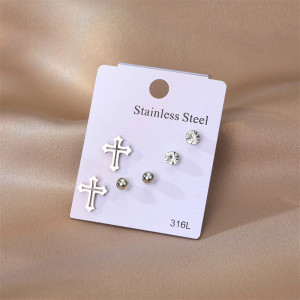 Set Cercei Eleganti INOX Sic Moda 5466A - Img 3