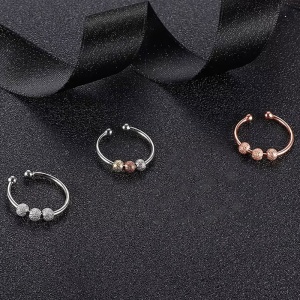 Set of 3 Sic Moda 6067 stainless steel rings - Img 4