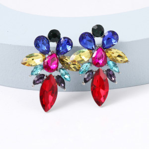SIC MODA 5143 Retro Multicoloured SIC MODA Multicoloured Retro Earrings - Img 2