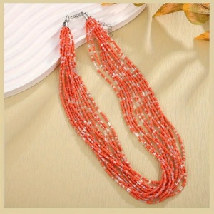 Sic Moda Bead Necklace 6037D - Img 3