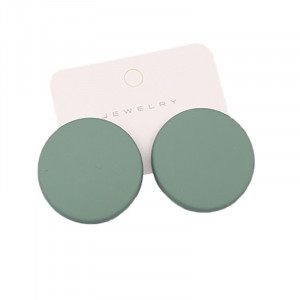 Sic Moda Green Round Earrings 4387K - Img 3