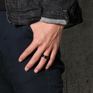 SIC MODA titanium rainbow ring 3743 - Img 3