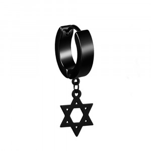 Star of David stainless steel hoop SIC MODA 4203B - Img 1