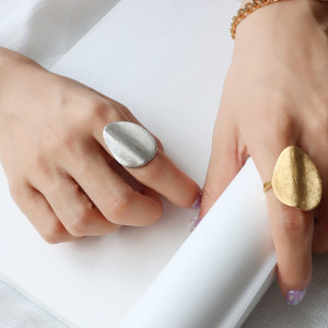 Adjustable Ring Titan Geometric Fashion SIC MODA 5085 - Img 1