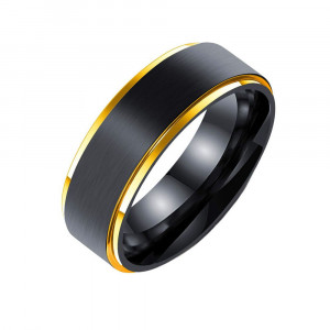 Black Titanium Ring SIC MODA 4026 - Img 1