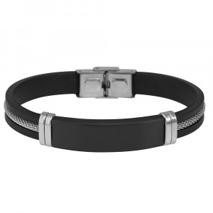 Brățară Bărbătesc din Inox chirurgical 316L — Argintiu