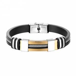 Bratara inox si silicon Sic Moda 5379A - Img 1