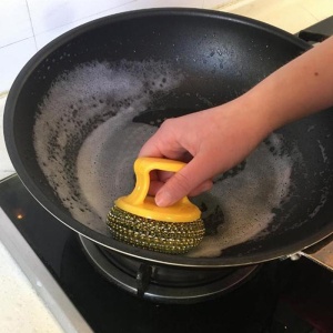 Bureți de sârmă inox cu mâner, set 8 bucăți - Img 6