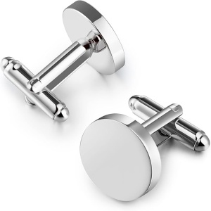 Butoni cămașă Bărbătesc din Inox chirurgical 316L — Argintiu - Img 2