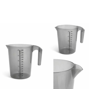 Cană gradată din plastic transparent - Img 2