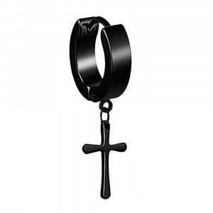 Cercei Bărbătesc din Inox chirurgical 316L — Negru