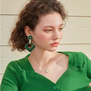 Cercei Damă — Verde - Img 4