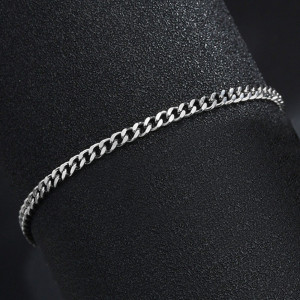 Classic 3mm stainless steel bracelet SIC MODA 4339 - Img 4