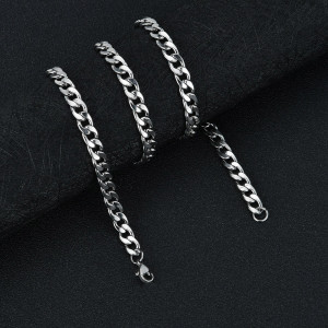 Colier Bărbătesc din Inox chirurgical 316L — Argintiu - Img 2