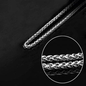 Colier Bărbătesc din Inox chirurgical 316L — Argintiu - Img 6