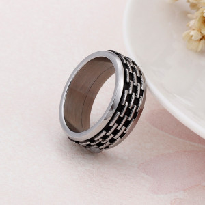 Inel Bărbătesc din Inox chirurgical 316L — Argintiu - Img 3